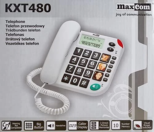 Laidinis telefonas Maxcom KXT480BI