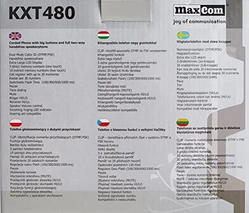 Laidinis telefonas Maxcom KXT480BI