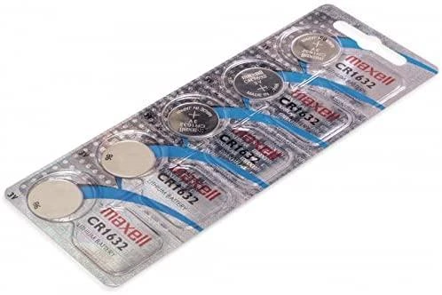Maxell CR1632 3V ličio monetinės baterijos, rinkinys 5 vnt.