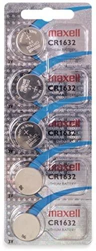 Maxell CR1632 3V ličio monetinės baterijos, rinkinys 5 vnt.