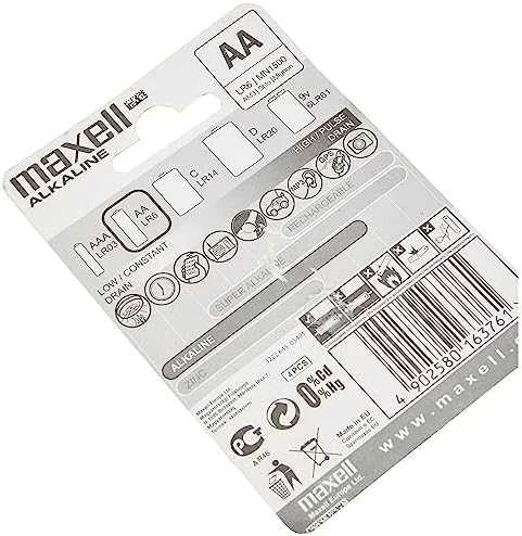 AA Baterijos - Maxell LR6, 4 Vnt. Mėlynos
