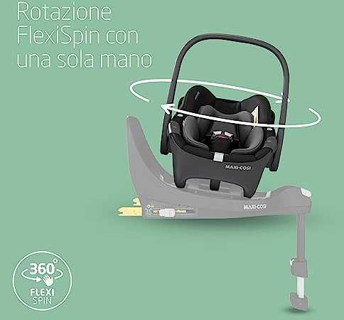 MAXI COSI automobilinė kėdutė PEBBLE 360, juoda, 8044672110