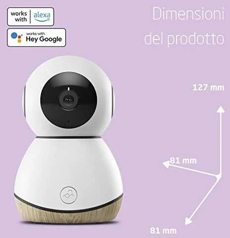 Maxi-Cosi See – internetinė kamera, WiFi HD kūdikių monitorius | Baltas mediena