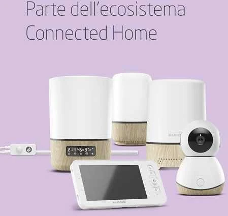 Maxi-Cosi See – internetinė kamera, WiFi HD kūdikių monitorius | Baltas mediena