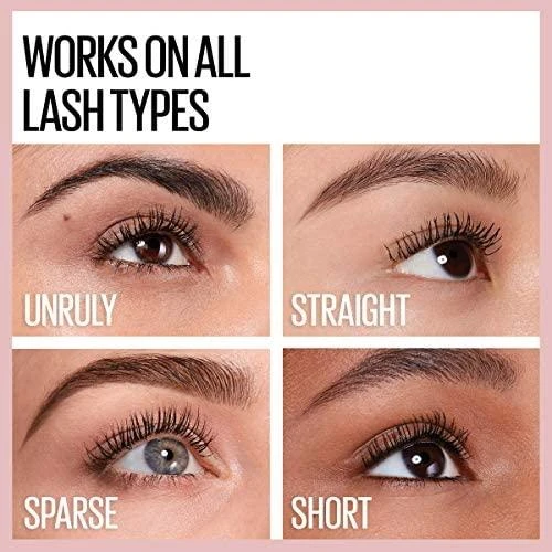 Maybelline Lash Sensational blakstienų tušas su elastomeriniu dvipusiu lenktu šepetėliu