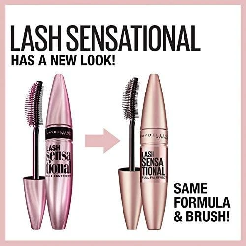 Maybelline Lash Sensational blakstienų tušas su elastomeriniu dvipusiu lenktu šepetėliu