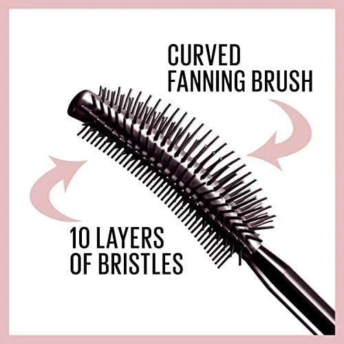 Maybelline Lash Sensational blakstienų tušas su elastomeriniu dvipusiu lenktu šepetėliu