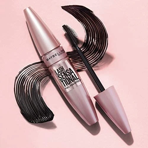 Maybelline Lash Sensational blakstienų tušas su elastomeriniu dvipusiu lenktu šepetėliu
