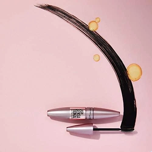 Maybelline Lash Sensational blakstienų tušas su elastomeriniu dvipusiu lenktu šepetėliu