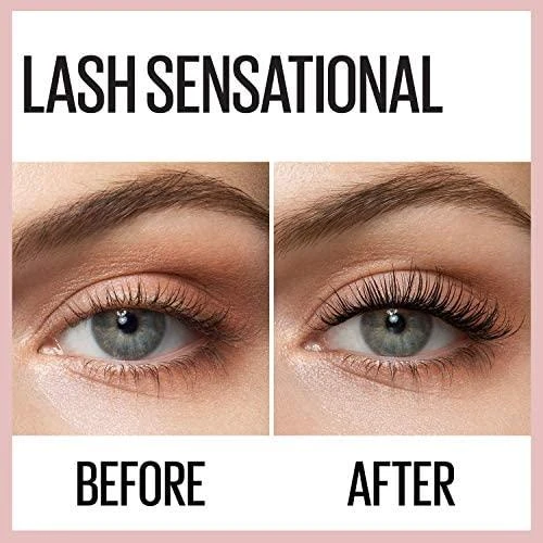 Maybelline Lash Sensational blakstienų tušas su elastomeriniu dvipusiu lenktu šepetėliu