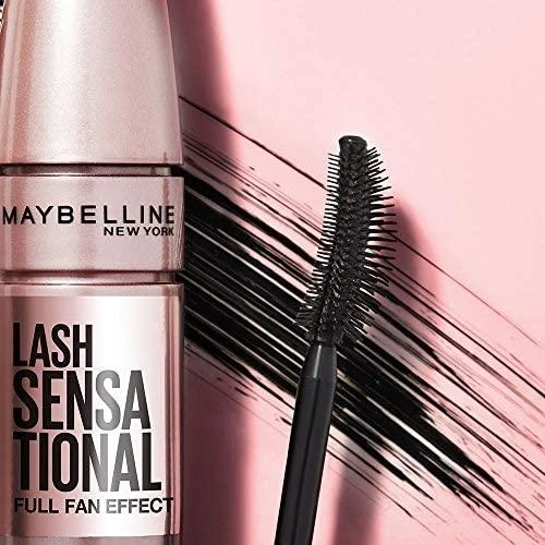 Maybelline Lash Sensational blakstienų tušas su elastomeriniu dvipusiu lenktu šepetėliu