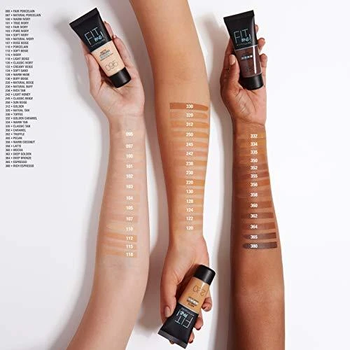Makiažo pagrindas Maybelline Fit Me Matte+Poreless (105 Natural Ivory) 30ml
