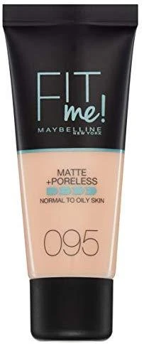 Maybelline Fit Me Matte & Poreless 095 Fair Porcelain Vamzdelis Skystis 30 ml