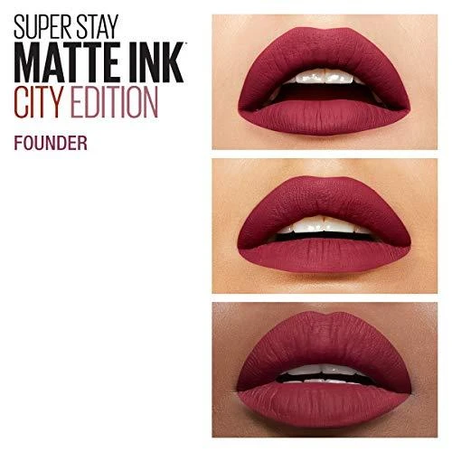 Maybelline New York Superstay Matte Ink Skysti matiniai lūpų dažai, 5 ml, spalva - 115 Founder
