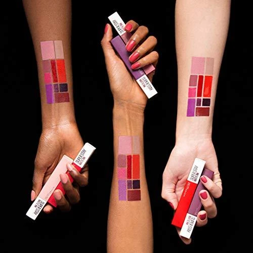 Maybelline New York Superstay Matte Ink Skysti matiniai lūpų dažai, 5 ml, spalva - 130 Self-starters