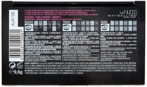 Maybelline The Nudes šešėlių paletė