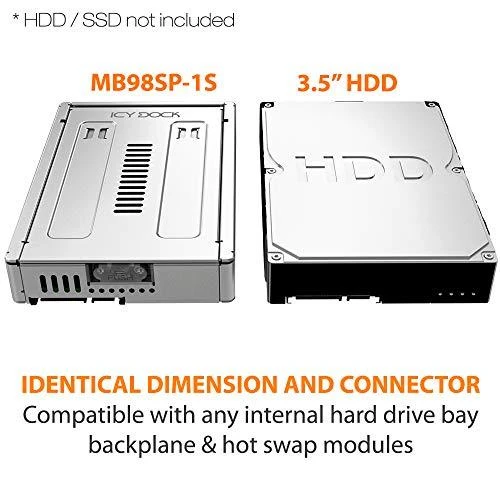 Nezatříděno Pocket Icy Dock 3.5 "2,5" SAS / SATA EZConvert Pro diskai (MB982SP-1S)