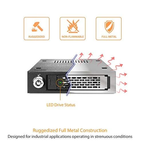 Nezatříděno Carruzzo Icy Dock MB991SK-B diskų įrenginio skyriaus dangtelis Juoda