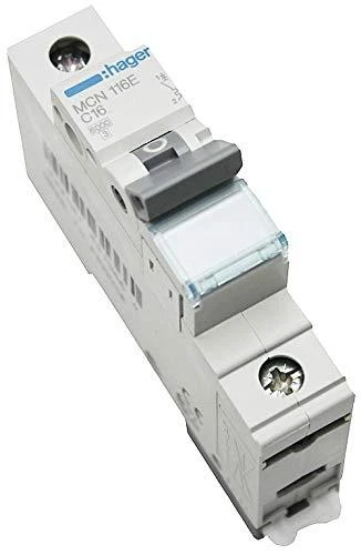 Automatinis jungiklis 6kA, B, 16A, 1P, B16 Hager MBN116E