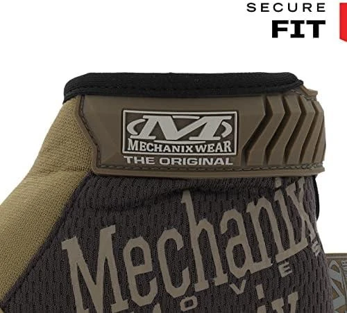 Mechanix Wear Pirštinės The Original® rudos M dydis. Velcro, dirbtinė oda, TrekDry®