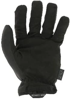 Mechanix Fast Fit pirštinės juodos, ištiestas delnas