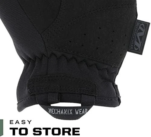 Mechanix Wear Pirštinės Mechanix FastFit® juodos, XL dydis. Rauktas rankogalis, 0.6 mm dirbtinė oda, TrekDry®, touchscreen technologija