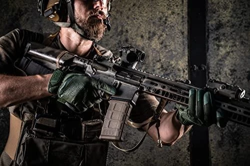 Mechanix Wear Pirštinės Mechanix FastFit® Olive Drab, žalios M dydis. Rauktas rankogalis, dirbtinė oda, TrekDry®