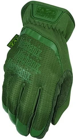 Mechanix Wear Pirštinės Mechanix FastFit® Olive Drab, žalios XXL dydis. Rauktas rankogalis, dirbtinė oda, TrekDry®