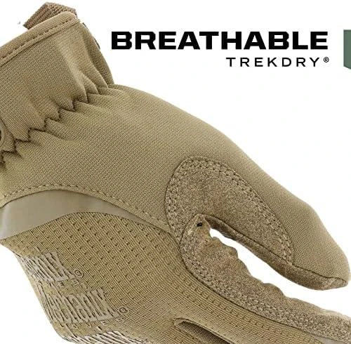 Mechanix Wear Pirštinės Mechanix FastFit® Coyote, XL dydis. Rauktas rankogalis, 0.6 mm dirbtinė oda, TrekDry®, touchscreen technologija