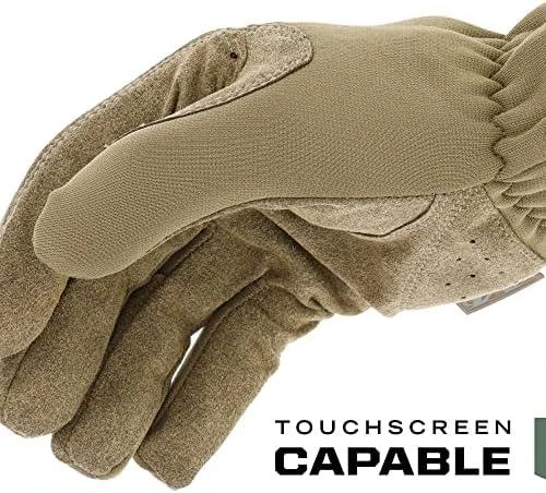 Mechanix Wear Pirštinės Mechanix FastFit® Coyote, XL dydis. Rauktas rankogalis, 0.6 mm dirbtinė oda, TrekDry®, touchscreen technologija