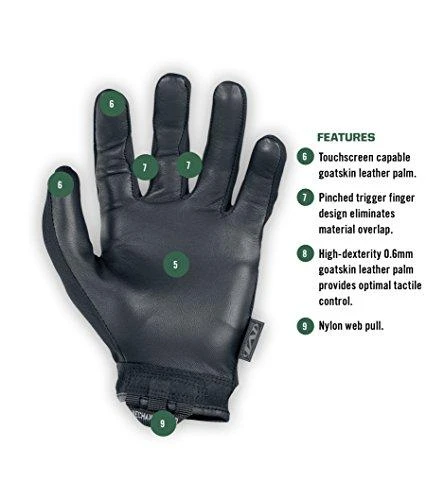 Mechanix Wear Taktinės pirštinės Mechanix TS RECON juodos L dydis.