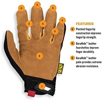 Pirštinės MECHANIX Durahide™ Original® Leather 10/L dydis