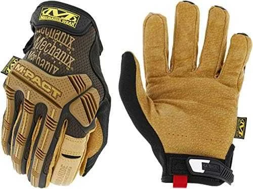 Mechanix Durahide M-Pact pirštinės: išorinė ir delno pusės