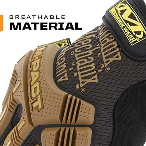 Mechanix Wear Pirštinės Mechanix Durahide™ M-Pact® S dydis. Velcro, TrekDry®, dirbtinė oda 4X, delno, krumplių, Armortex®, pirštų apsauga, D30® apsauga nuo vibracijos
