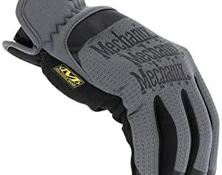 Mechanix Wear Pirštinės Mechanix FastFit® XL dydis. PILKOS. Rauktas rankogalis, dirbtinė oda, TrekDry®
