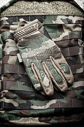 Mechanix Wear Pirštinės Mechanix The Original® Woodland Camo S dydis. Velcro, dirbtinė oda, TrekDry®