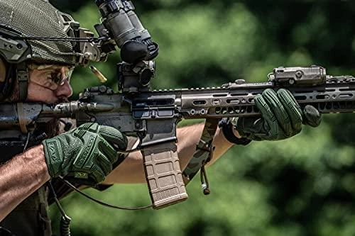 Mechanix Wear Pirštinės Mechanix M-Pact® Olive Drab L dydis. Velcro, TrekDry®, dirbtinė oda, delno, krumplių, Armortex®, pirštų apsauga, D30® apsauga nuo vibracijos