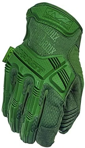 Mechanix Wear Pirštinės MECHANIX M-PACT Olive Drab XXL dydis. Velcro, TrekDry®, dirbtinė oda, delno, krumplių, Armortex®, pirštų apsauga, D30® apsauga nuo vibracijos