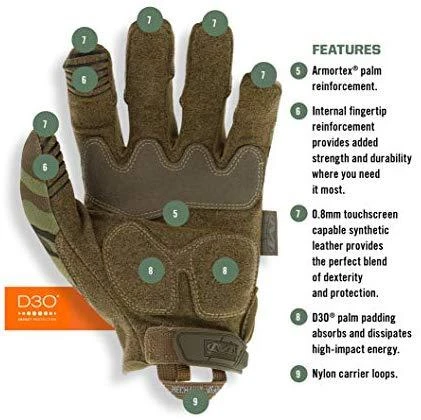 Mechanix Wear Pirštinės Mechanix M-Pact® 78 Multicam® XXL dydis. Velcro, TrekDry®, dirbtinė oda, delno, krumplių, Armortex®, pirštų apsauga, D30® apsauga nuo vibracijos