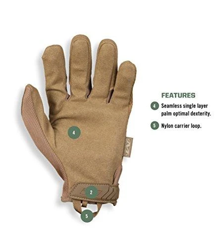 Mechanix Wear Pirštinės Mechanix The Original® Coyote XL dydis. Velcro, dirbtinė oda, TrekDry®