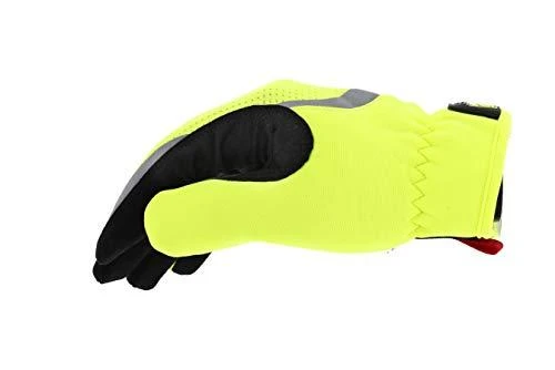 Mechanix Wear PirštinėsFastFit® HiViz geltonos 9/M dydis. Rauktas rankogalis, dirbtinė oda, TrekDry®, šviesą atspindintys užrašai