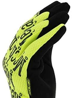 Mechanix Wear Pjūviams atsparios (5/D lygis delno srityje) apsauginės pirštinės Mechanix The Original® CR5 geltonos L dydis. Velcro, dirbtinė oda, TrekDry®, ryškios
