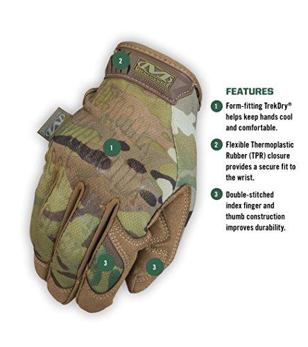 Mechanix Wear Pirštinės Mechanix The Original® Multicam® Camouflage L dydis. Velcro, dirbtinė oda, TrekDry®