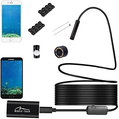 Mobilus WiFi Endoskopas Media-Tech WIFI ENDOSCOPE MT4099, 5m, HD 720p, 6x LED light, IP67