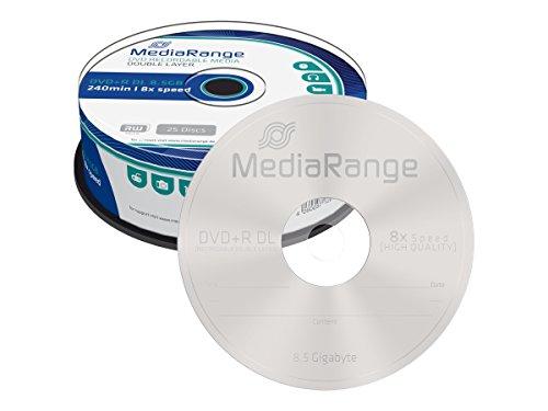 MediaRange DVD-R DL 8.5 GB 8x 25 vnt (MR469)