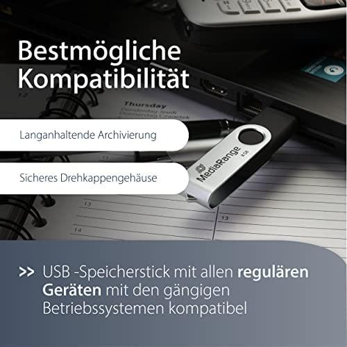 STICK 128GB MEDIARANGE MR913 Juodas - Sidabrinė