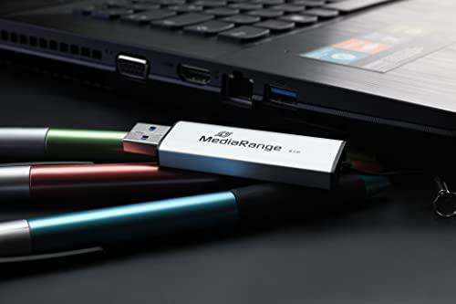 STICK 16GB USB 3.2 MEDIARANGE MR915 USB Type-A Micro-USB Dia - Juodas - Sidabrinė
