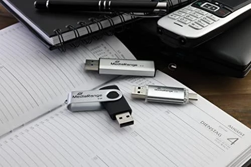 „STICK MediaRange“ USB atmintinė, 32 GB, USB 3.1 mišrainė su USB C tipo jungtimi