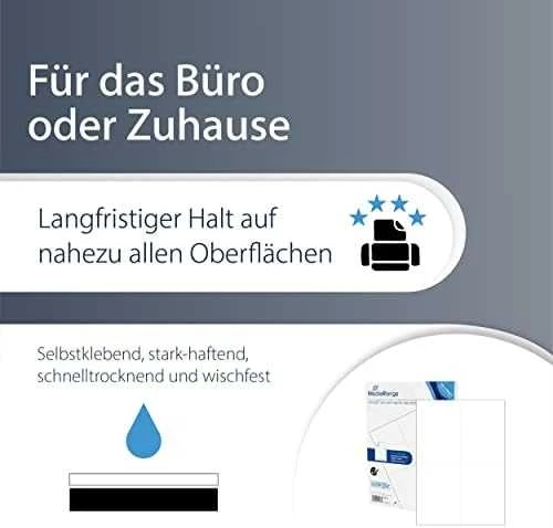 MediaRange Baltos etiketės 105x148mm, A6 200 vienetų (MRINK143)