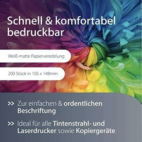 MediaRange Baltos etiketės 105x148mm, A6 200 vienetų (MRINK143)
